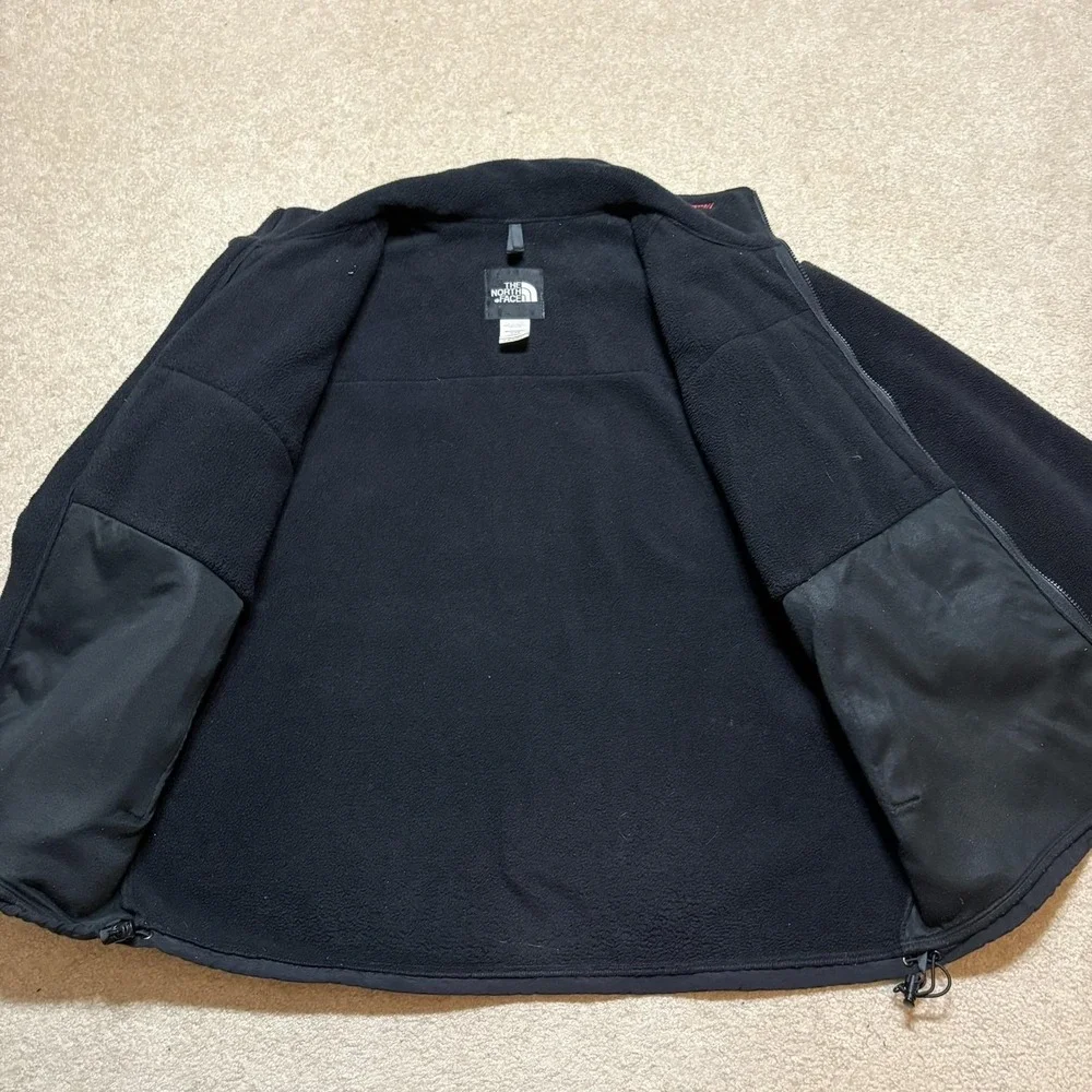 Vtg The North Face‎ Denali Fleece Jacket Mens XL Black Racing McDonalds USA 90s